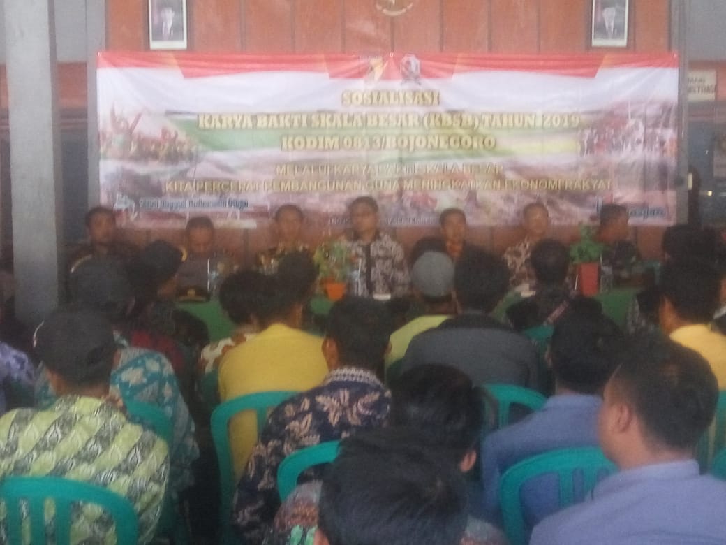 Sosialisasi Karya Bhakti Tahun 2019 oleh Kodim 0813 Bojonegoro