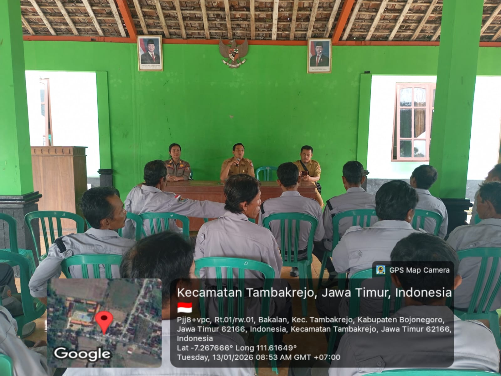 Peningkatan Kapasitas Satlinmas Desa Bakalan Kecamatan Tambakrejo