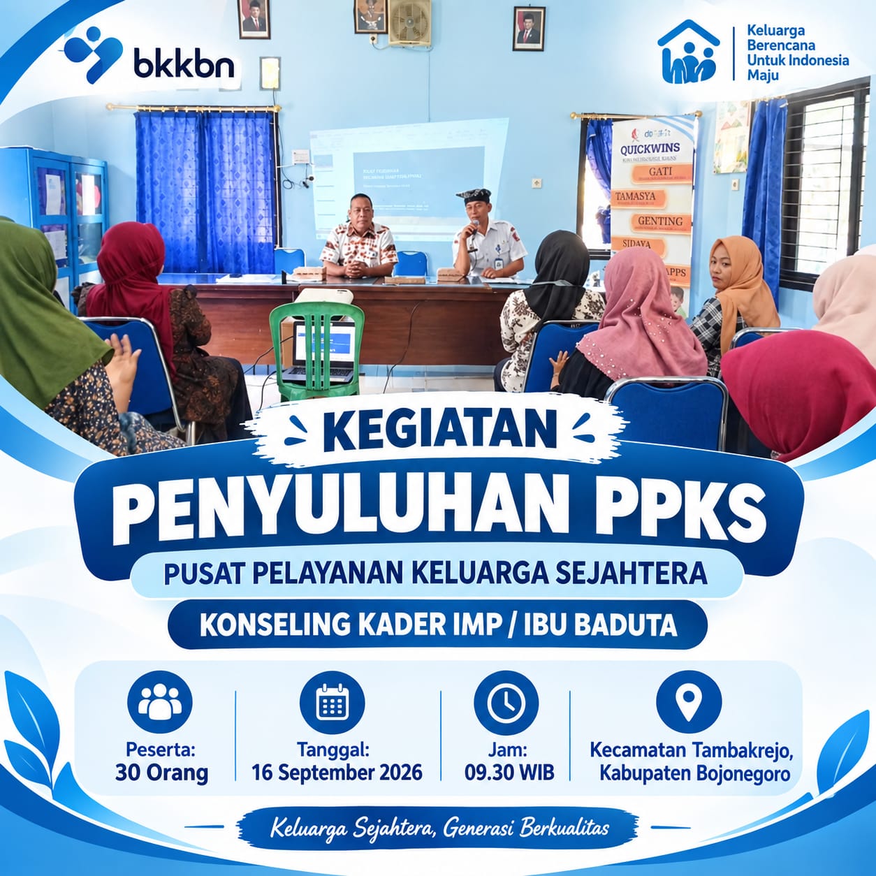 Penyuluhan PPKS ( Pusat pelayanan Keluarga Sejahtera