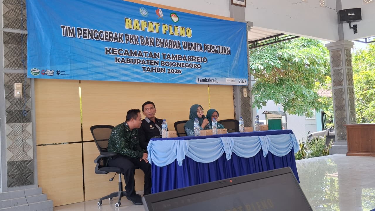 Rapat Pleno TP- PKK Kecamatan Tambakrejo