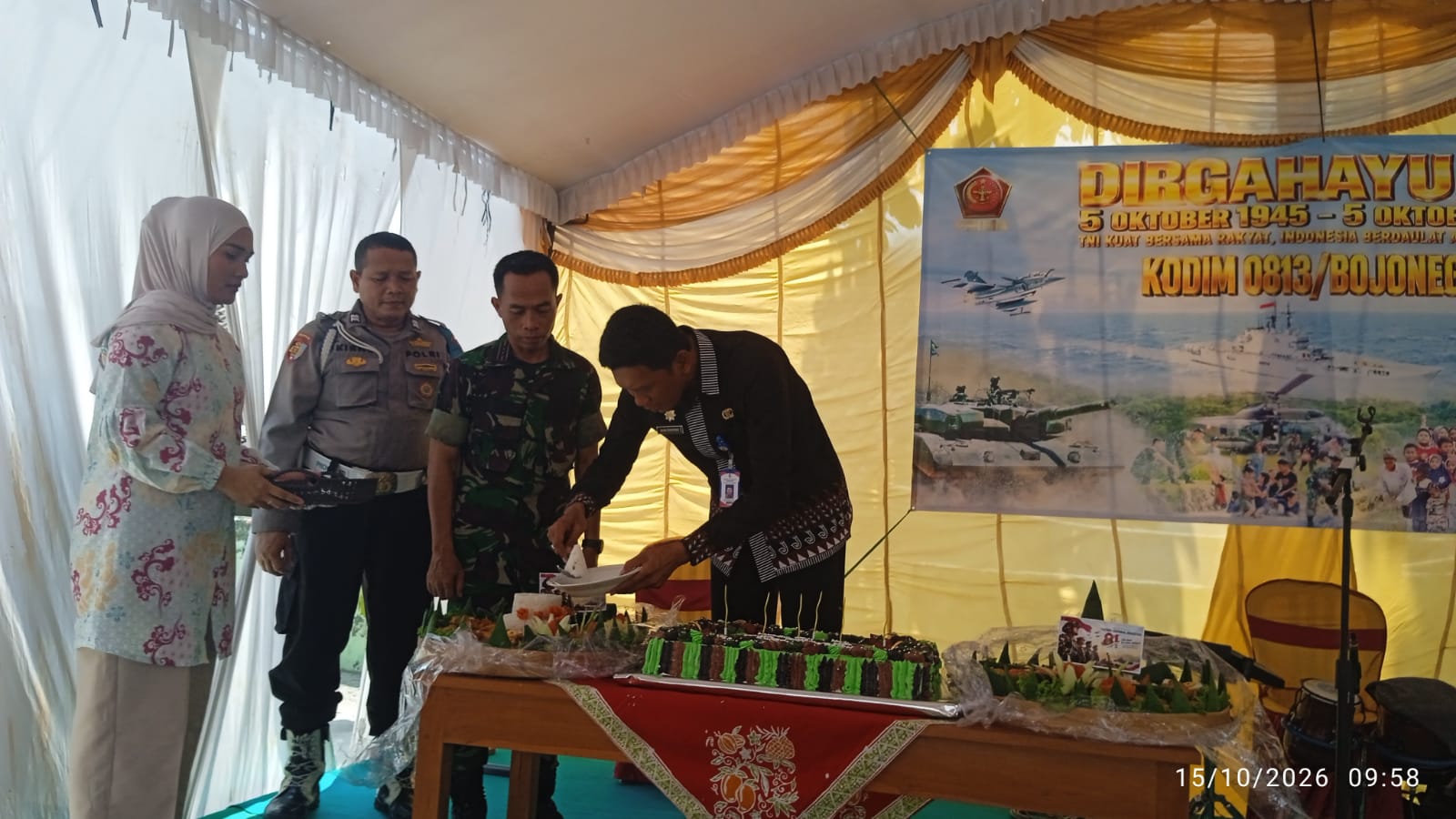 PERINGATAN HUT TNI-81 KECAMATAN TAMBAKREJO 2026